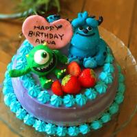 5歳の娘のお誕生日ケーキ❤️モンスターズインク