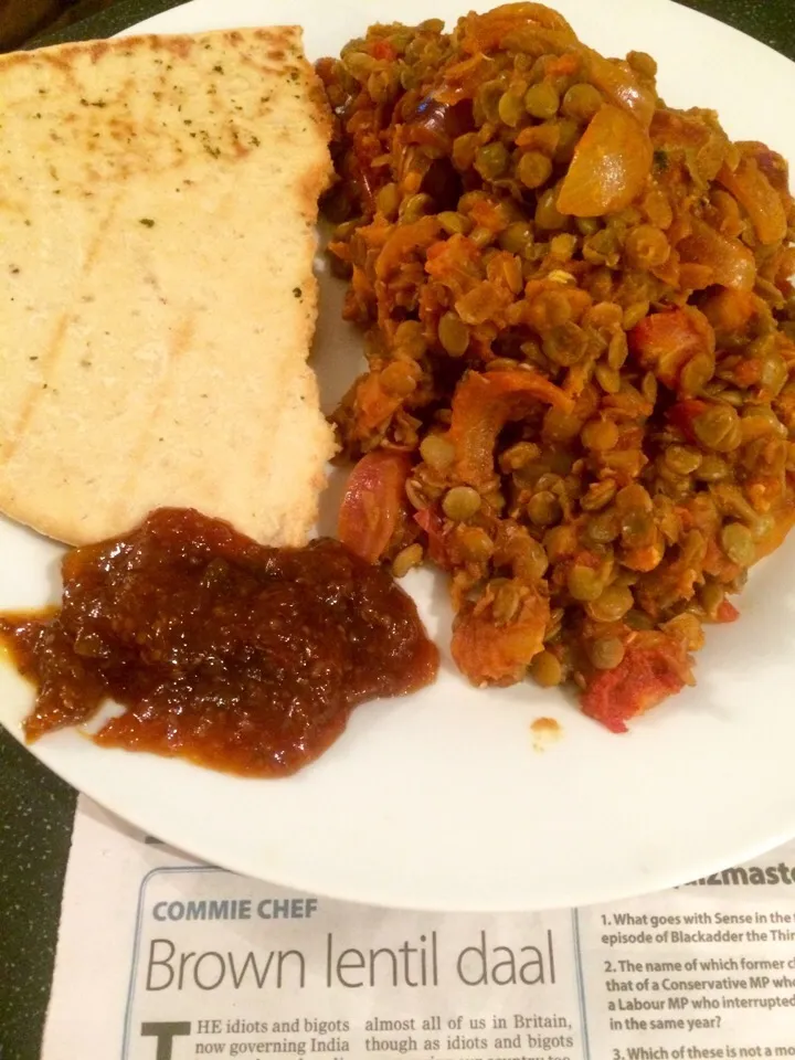 Brown lentil daal (Morning Star Commie Chef recipe)|Nick Hiderさん