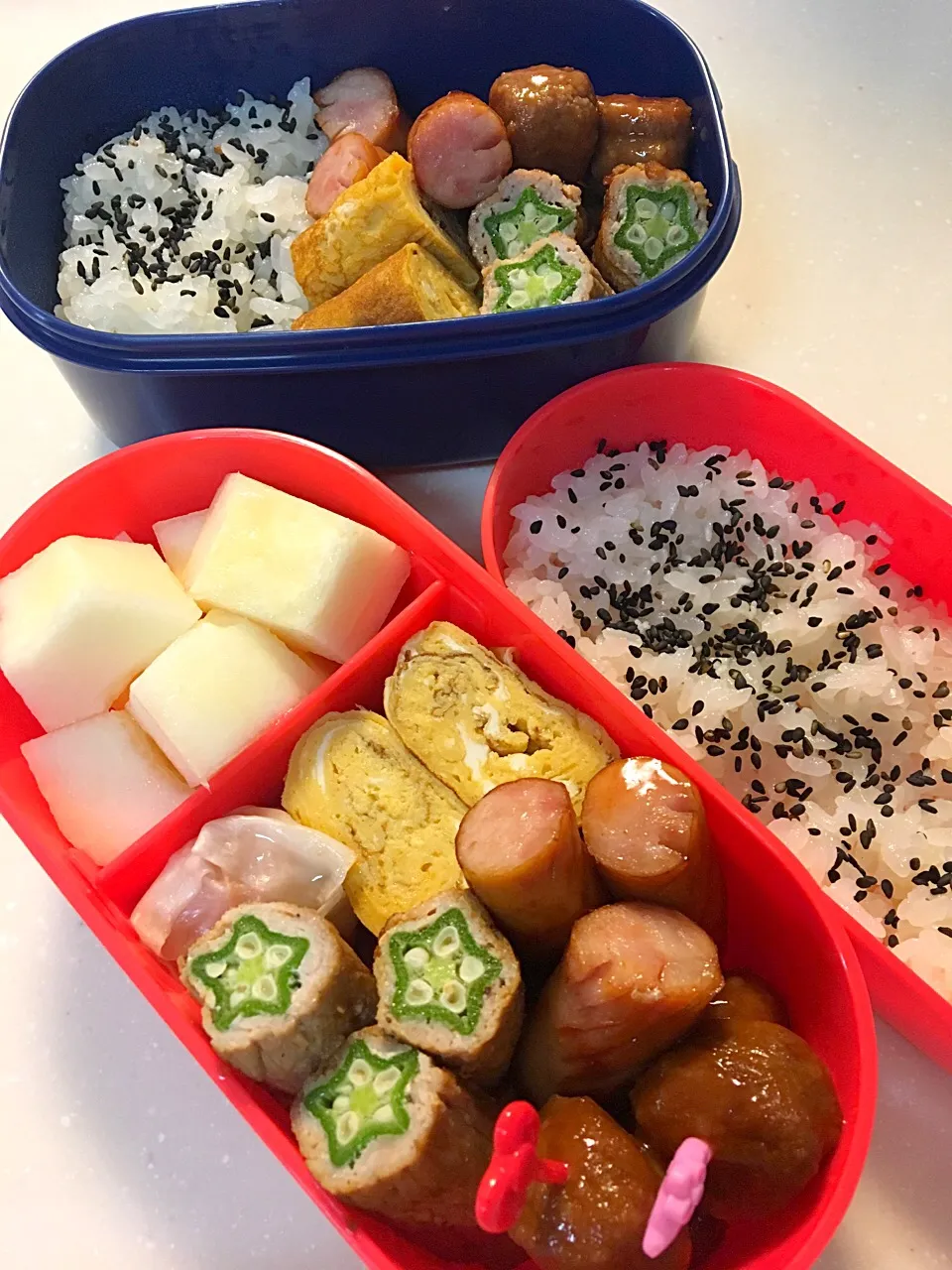 8月8日学童お弁当♡
今日は果物がまくわで大喜び♬笑|ゆうこさん