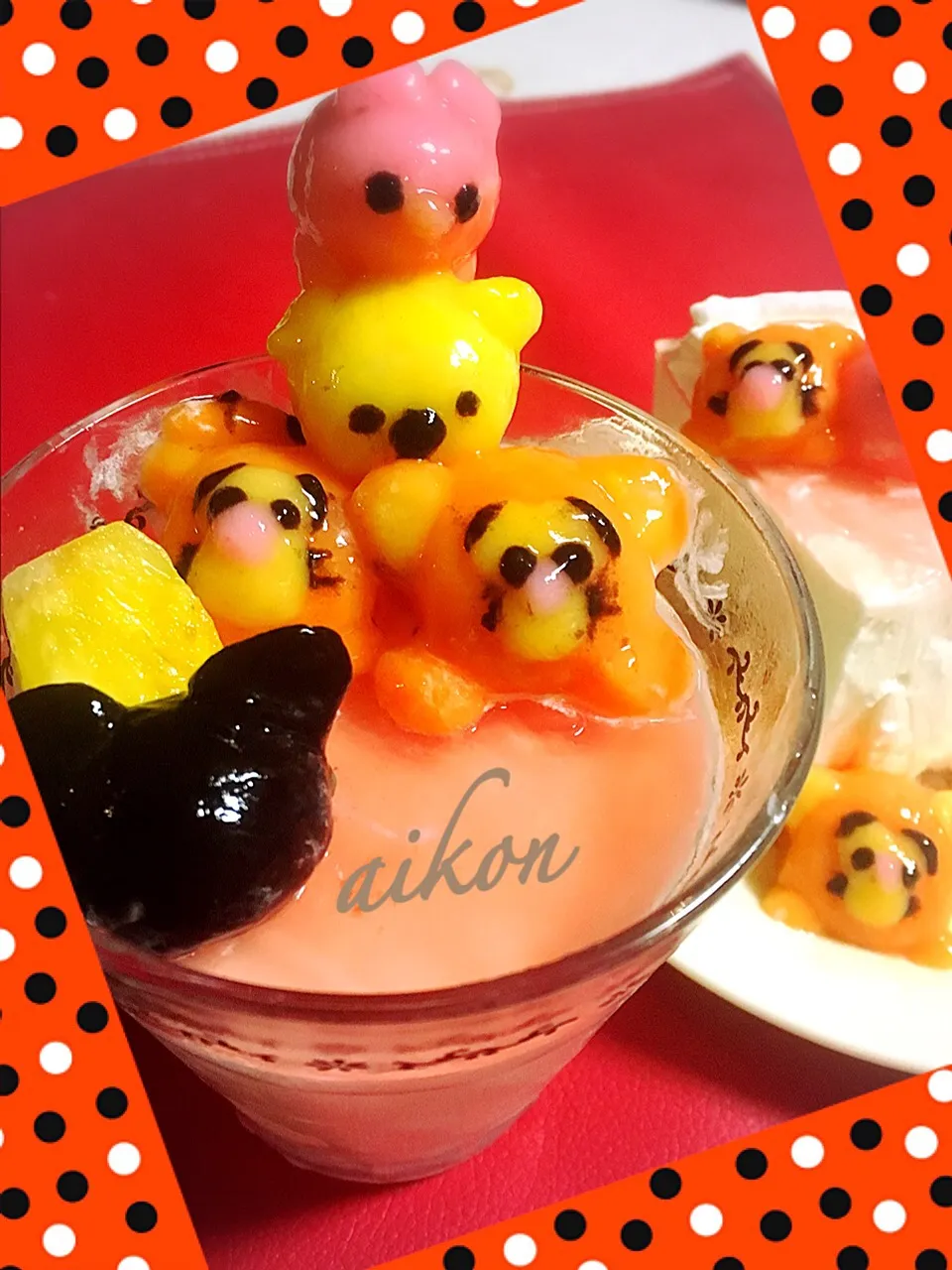 Snapdishの料理写真:ヨーグルトムース🍊ツムツムのせ|☆aikon☆さん