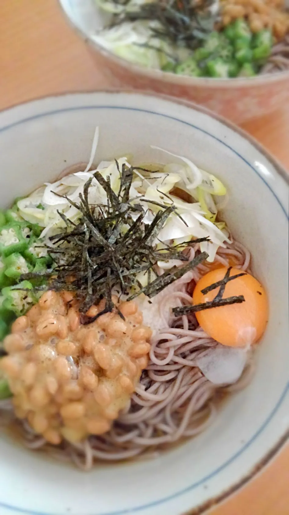 おくらと納豆のとろろそば|しょう子さん