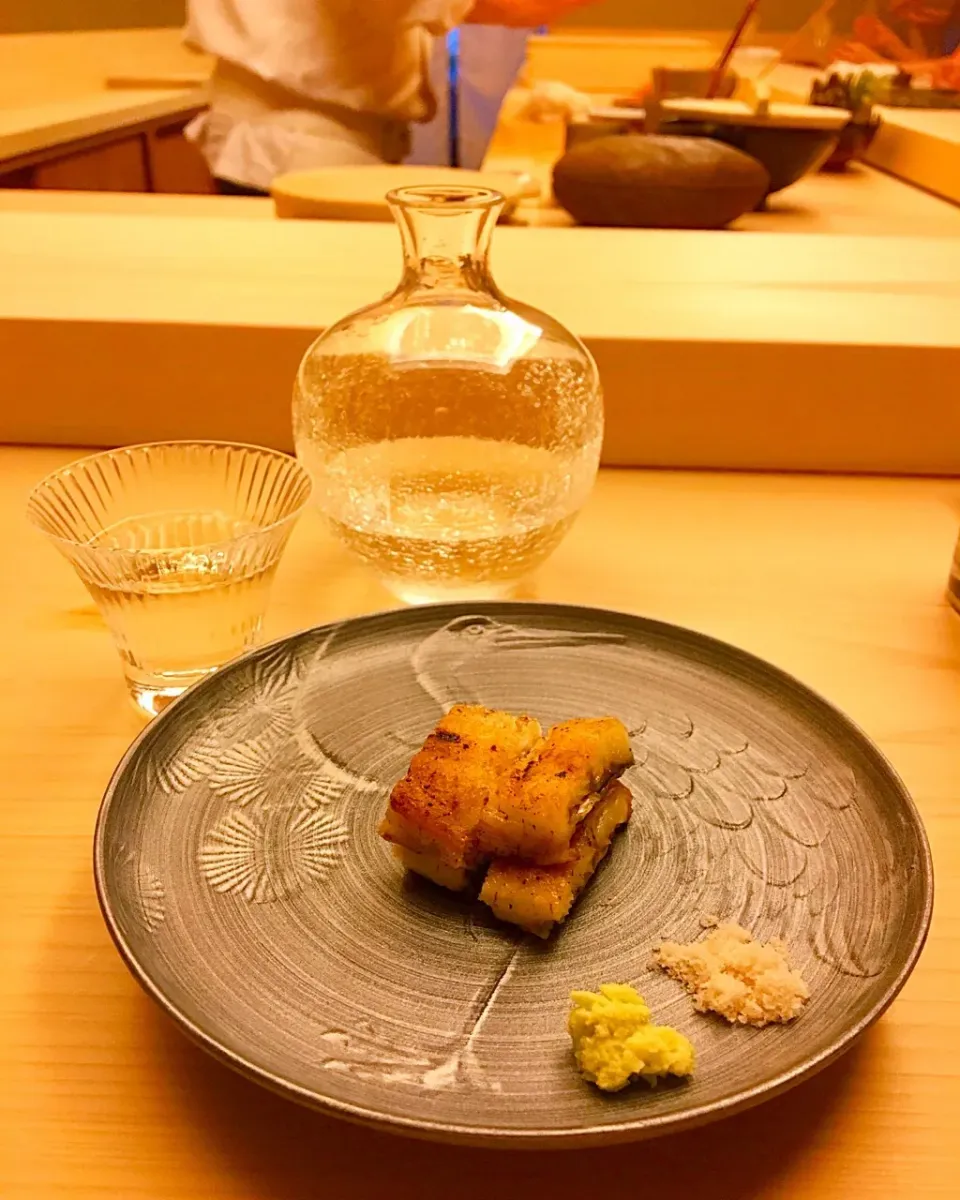 Snapdishの料理写真:鰻白焼  山葵と塩で|kctreeさん