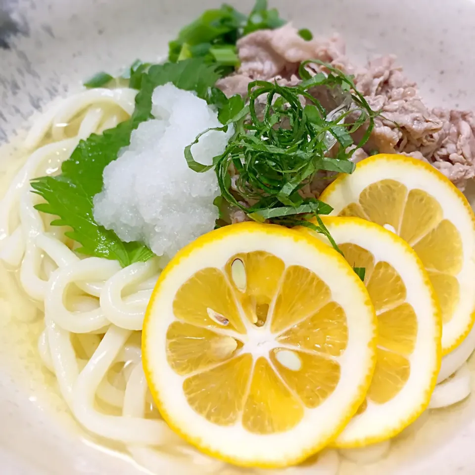 澄んだ出汁〜冷やし檸檬うどん♪超簡単♡|🍓ふみふみ🍓さん