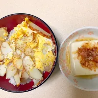 ズボラな蒲鉾の卵とじ丼|おっくんさん