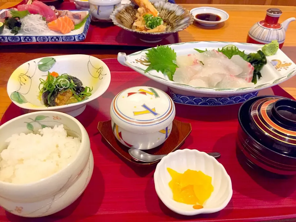 鯛のさしみ定食|原田さん