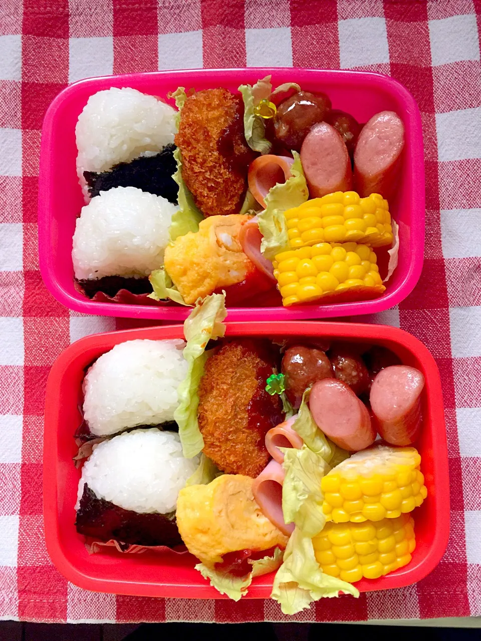 Snapdishの料理写真:小1  小3  児童館お弁当🍱|しげっちさん