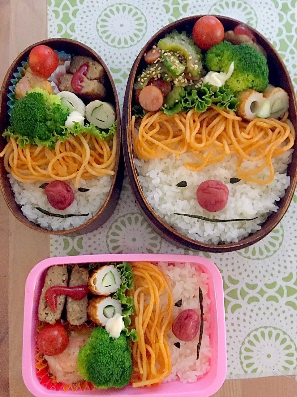 夫☆息子☆娘お弁当
#ゴーヤーチャンプルー 
#ゴーヤー 美肌
#ゴーヤーで抗がん作用 
#かおべん
#梅干し|かねしろ食堂さん