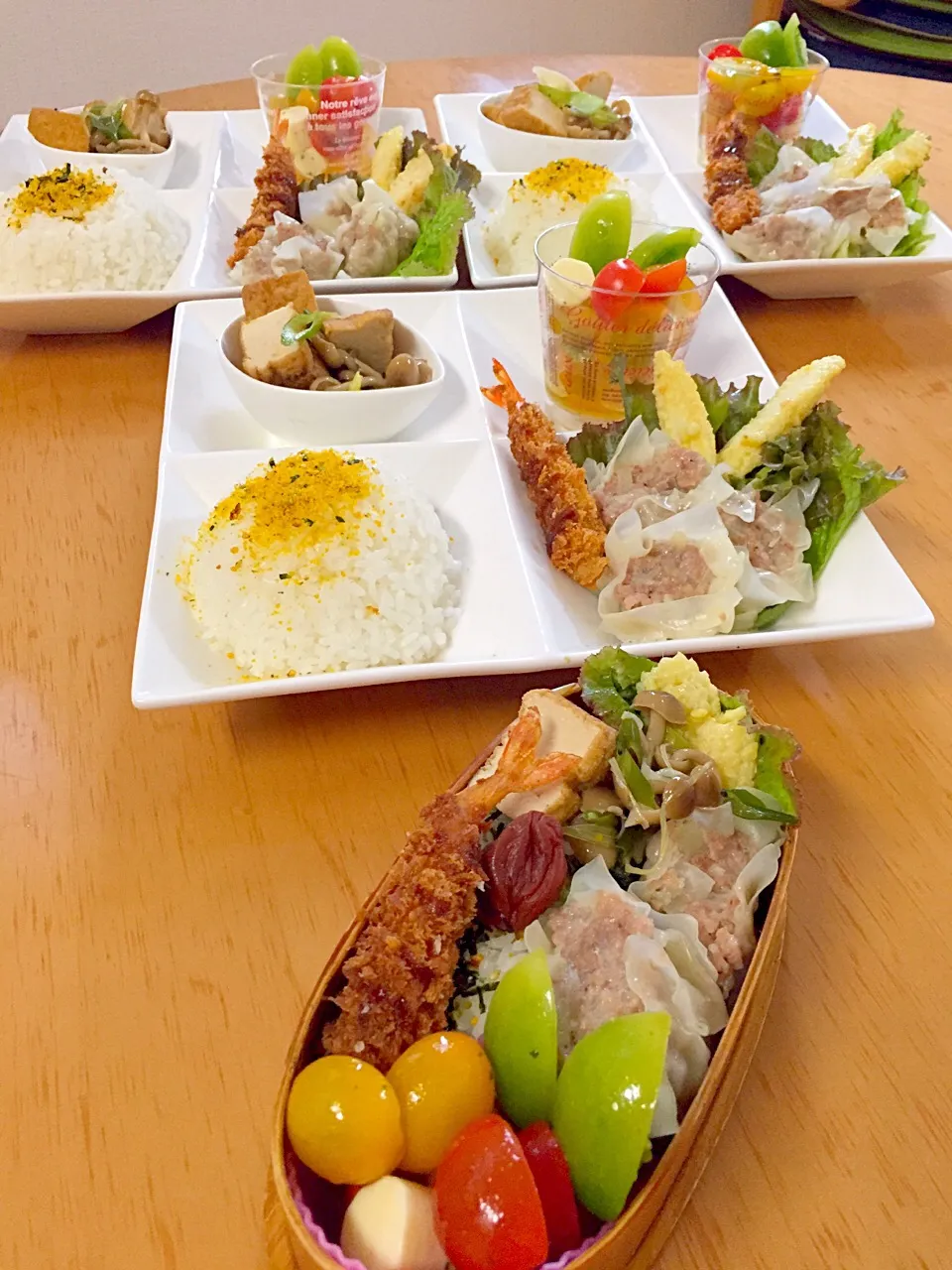 わたしお弁当&お留守番ランチ( ´ ▽ ` )ﾉ🌸|ふみぃさん