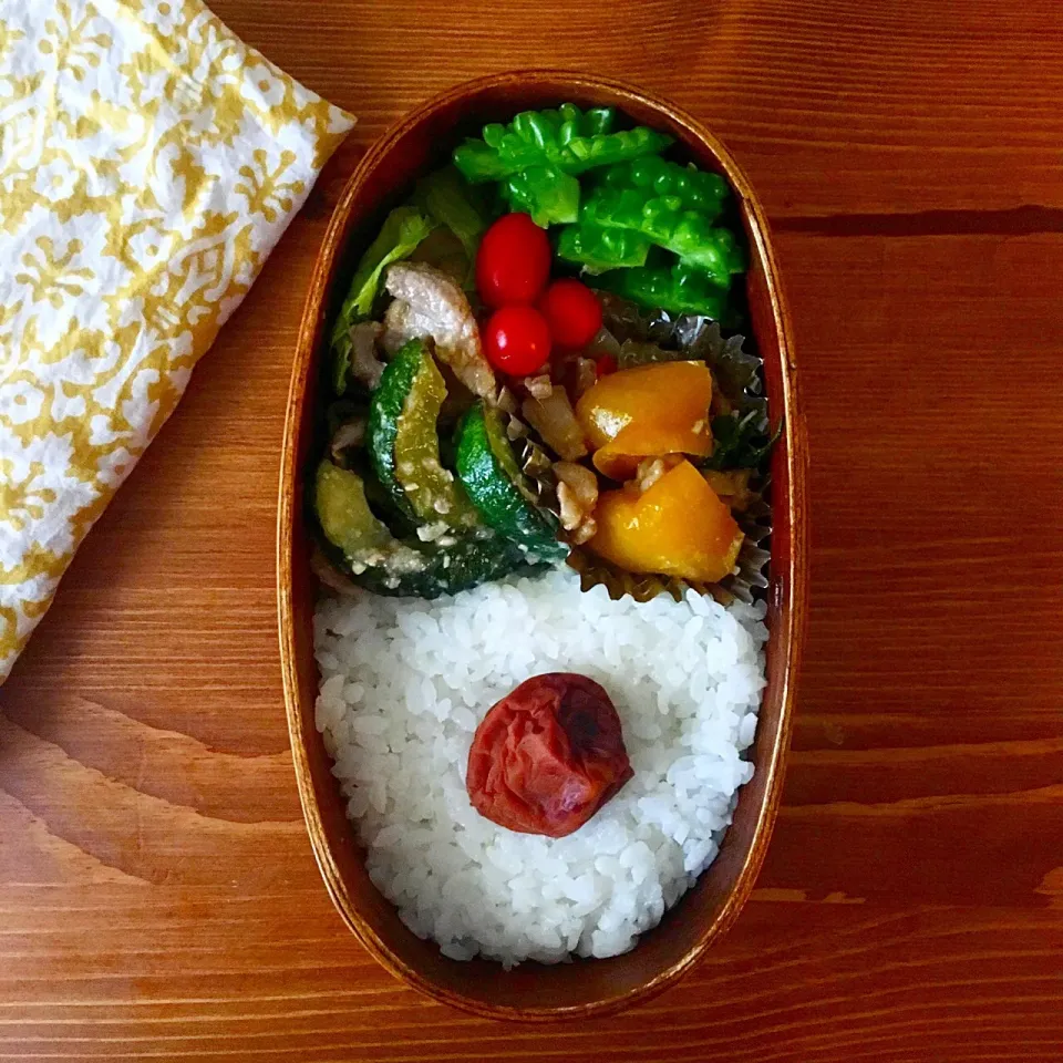 夏野菜たっぷり弁当🍆🥒🍅 

#弁当 #お弁当 #お弁当記録 #オベンタグラム #bento #lunch #japan #ワッパ#曲げワッパ #まげわっぱ #わっぱ弁当|りよさん