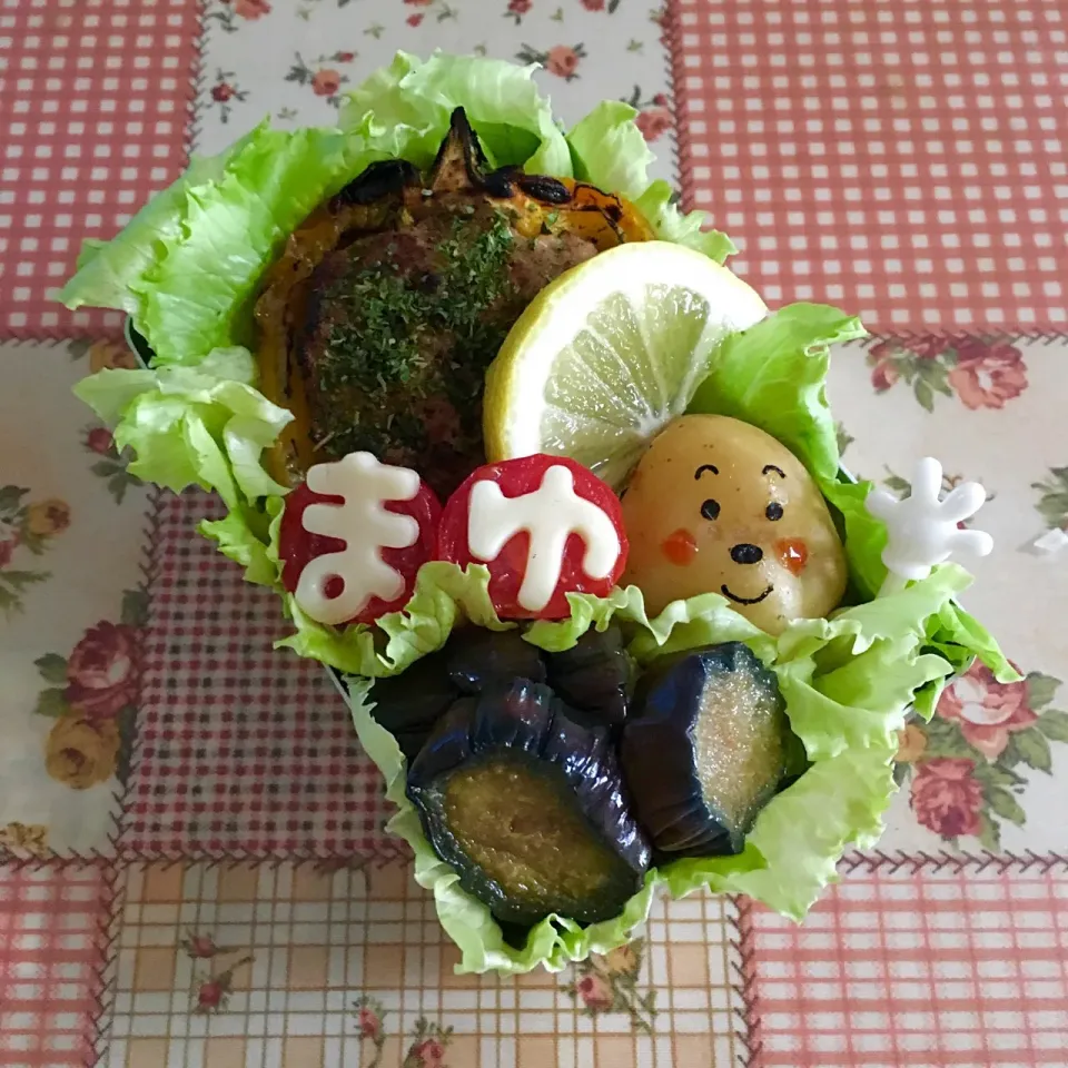 Snapdishの料理写真:しゃが丸くん弁当🍱|＊ゆみしぼり＊さん