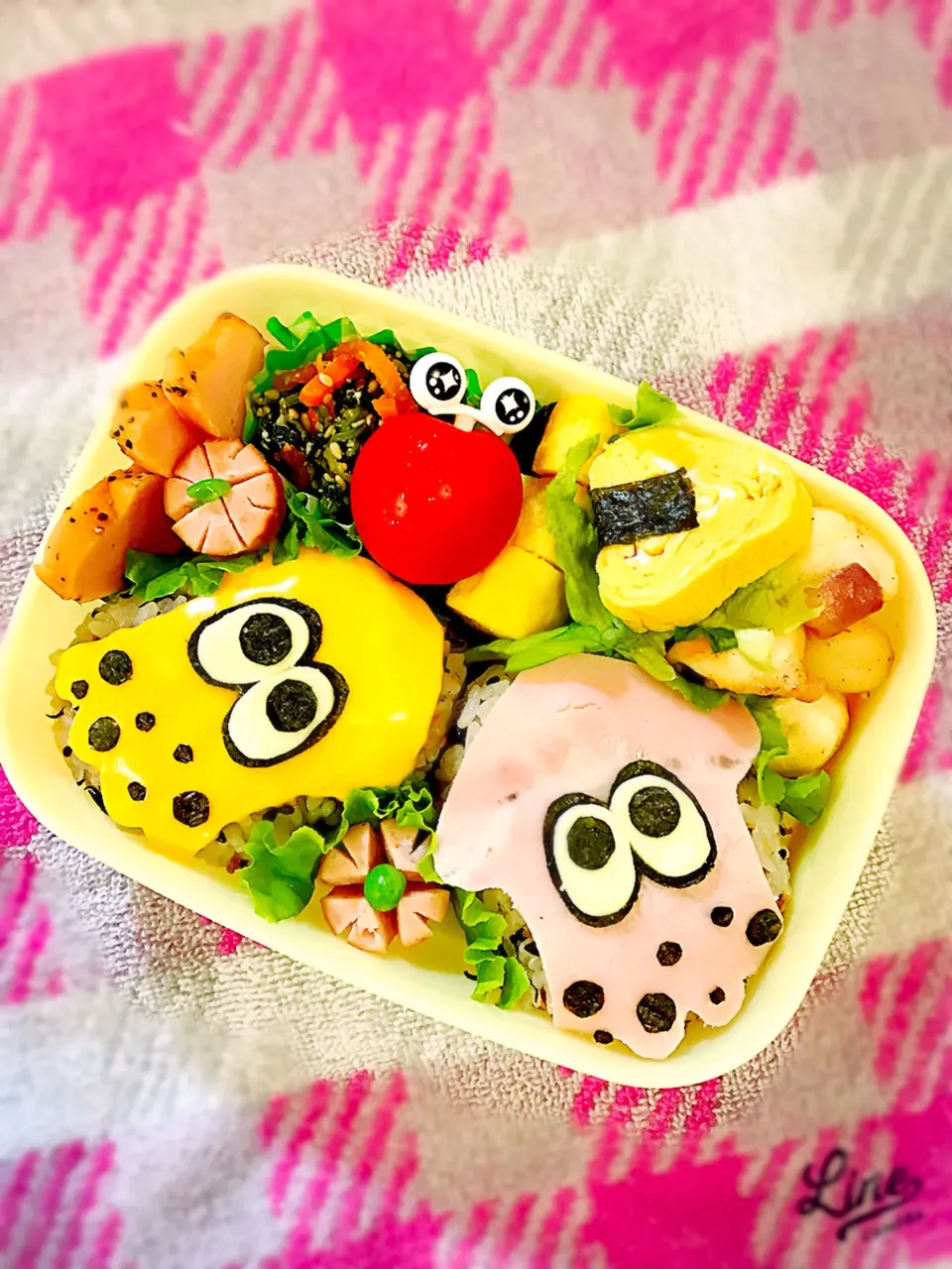 Snapdishの料理写真:【スプラトゥーン】学童弁当    #夏休み弁当 #夏休み学童 #学童弁当 #スプラトゥーン#キャラ弁|華恋さん