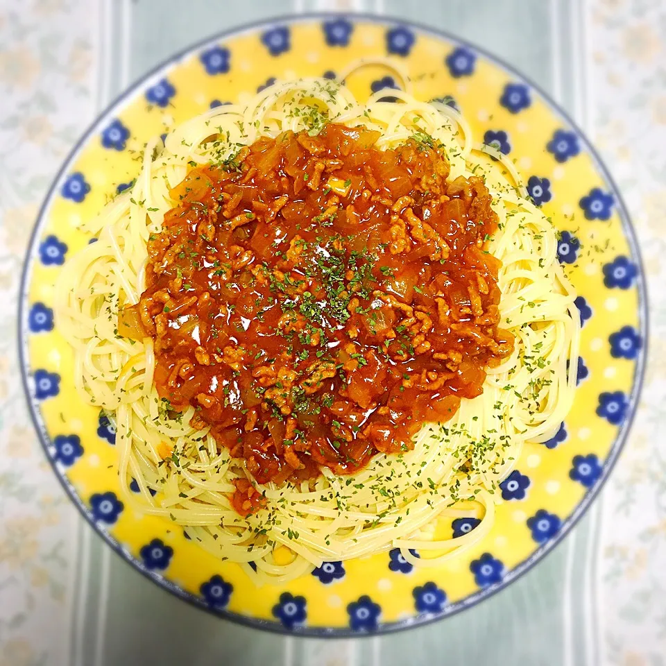 ミートソースパスタ|るりかさん