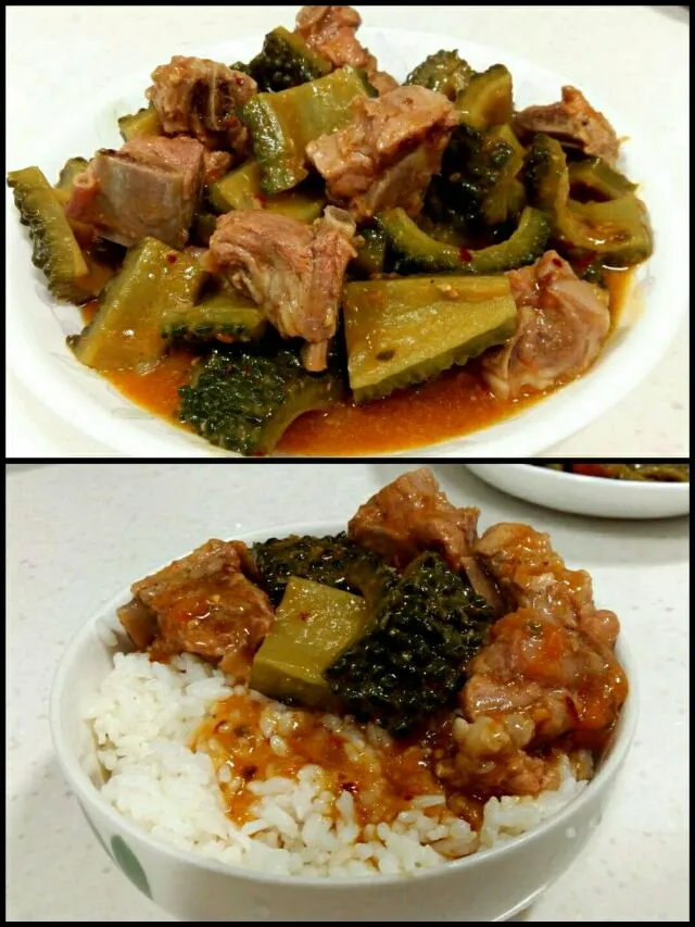 braised pork ribs with bitter gourd|steven z.y.さん