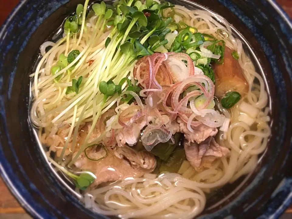 Snapdishの料理写真:蒸し茄子と豚しゃぶの中華そうめん3|半田手延べそうめんの店 阿波や壱兆さん