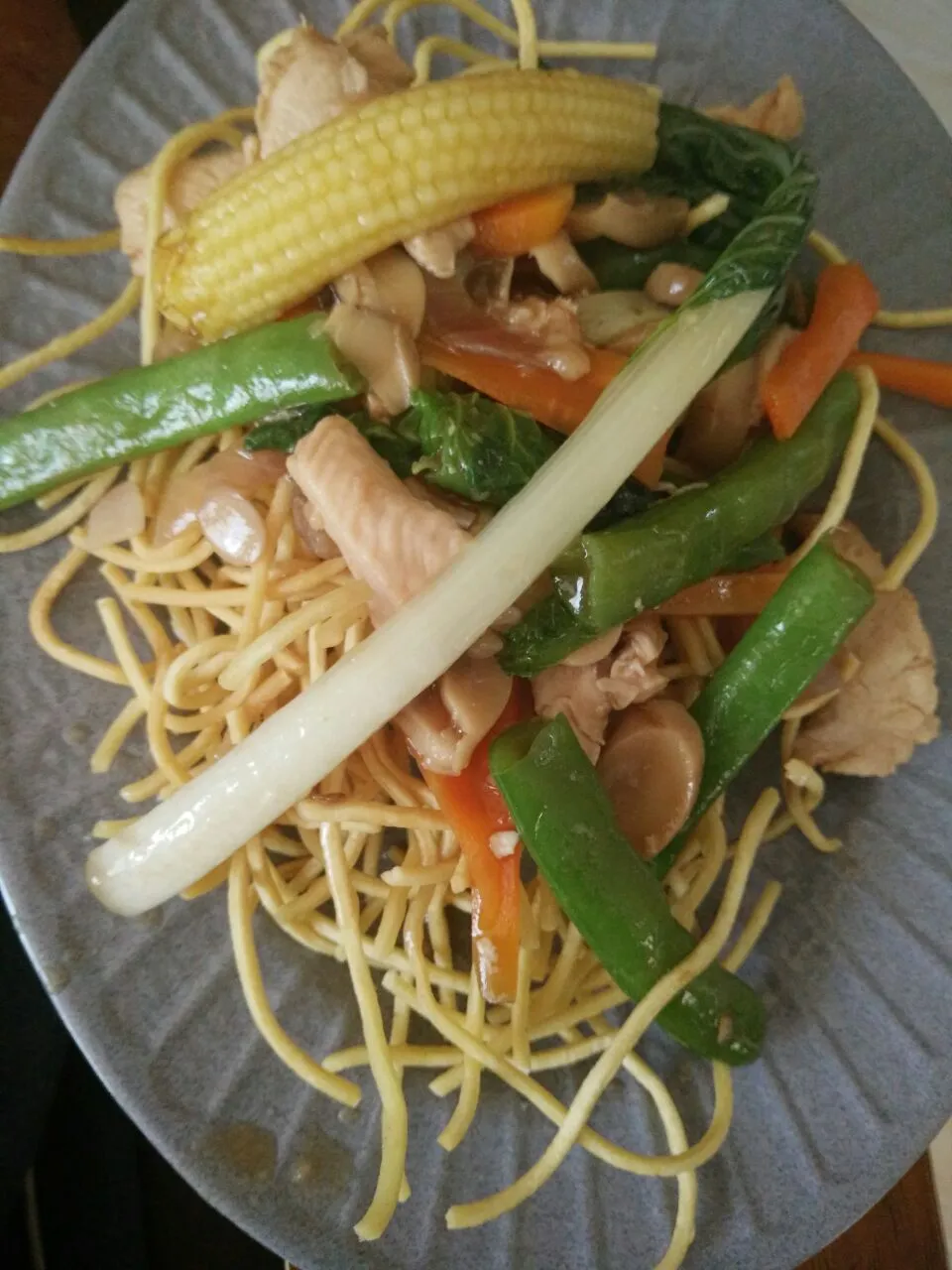 I cook crispy noodles for lunch today im diet|lynnさん