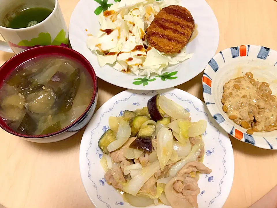 8月9日夕食|ばぁさんさん