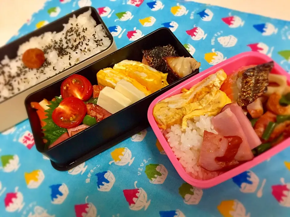 20170810🍱今日の旦那さんと私のお弁当🍱
#自分弁当 #旦那さん弁当|akiyo22さん