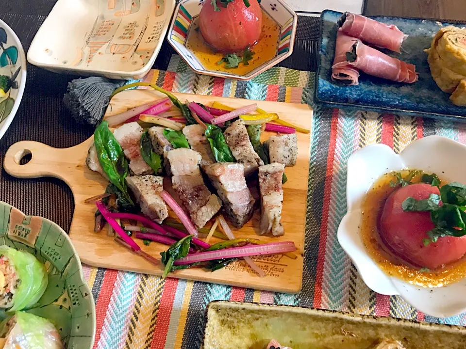 昼飲みおつまみ

塩豚とスイスチャードのバルサミコソース添え|☆アスカ☆さん