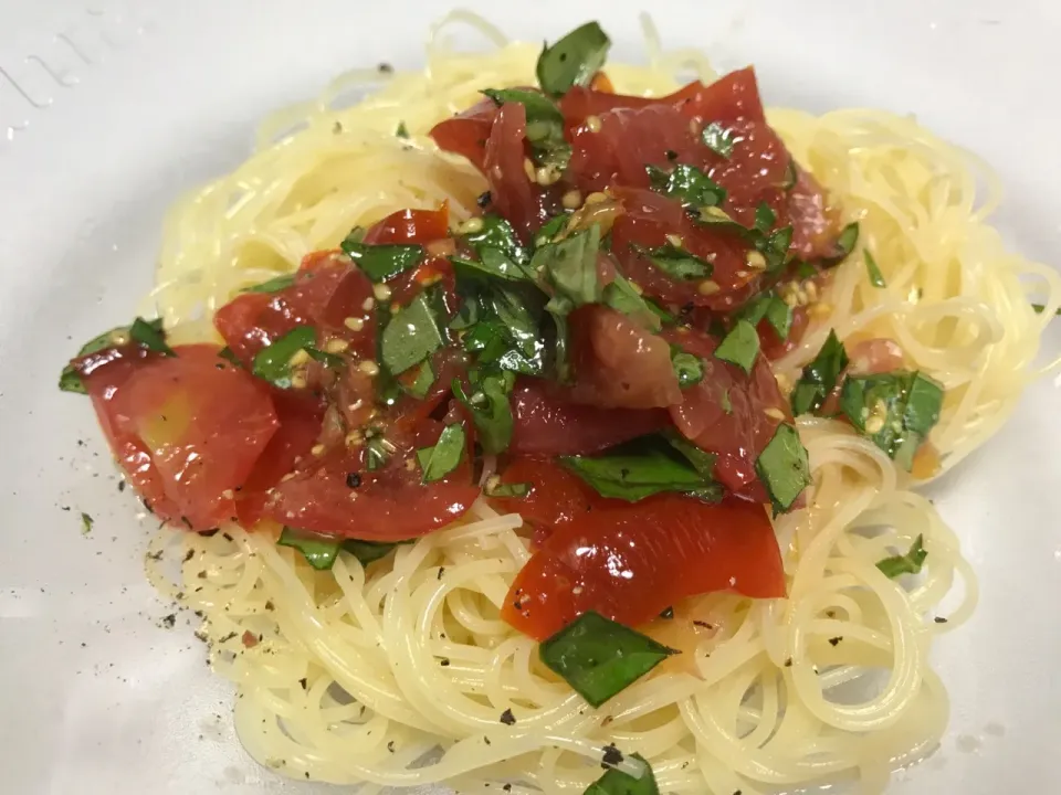 秋田県横手市ロッソナポリタン？知らないぞそんな品種？！食べてみて味を調えました！Cappellini di pomodoro|お家でbar!さん