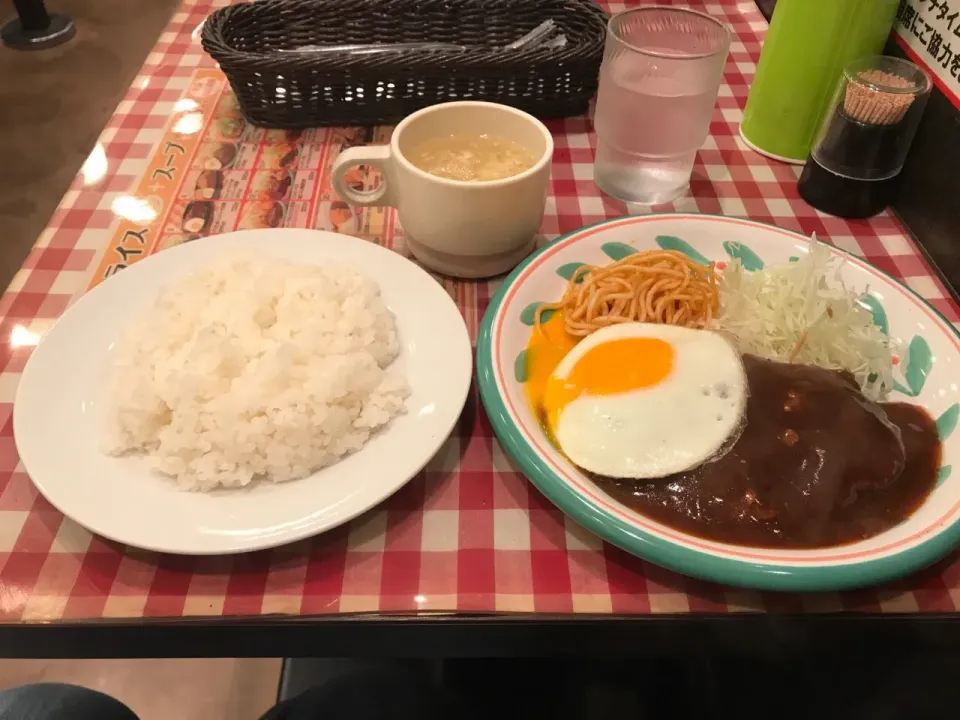 キッチンセブン 街のハンバーグ屋さん 浅草橋店でデミたまハンバーグ定食！|ddr3rdmixさん