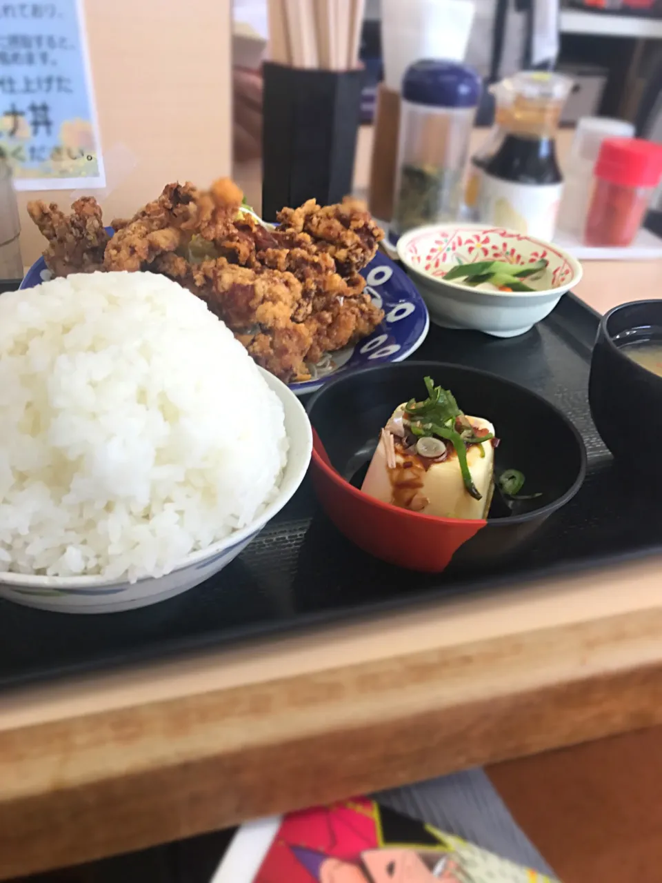 天唐定食 冷奴 ごはん600g|みちるさん