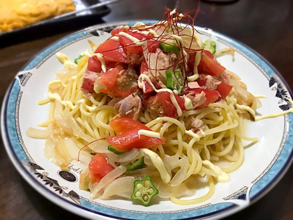 トマトとシーチキンの冷製パスタ|大澤 伸明さん