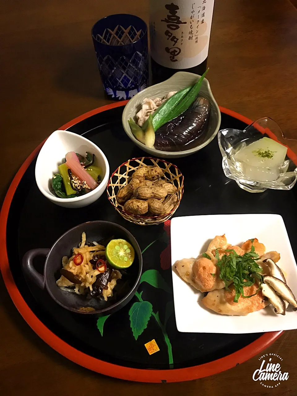 山本真希さんの料理 茄子のこってり煮🍆とSD人気レシピでほろ酔いセット🍶 #おちゃわんさんのスイスチャード #咲きちやんの切り干し大根とレモン🍋 #ともちゃんの明太子マヨ焼き|とんちんさん