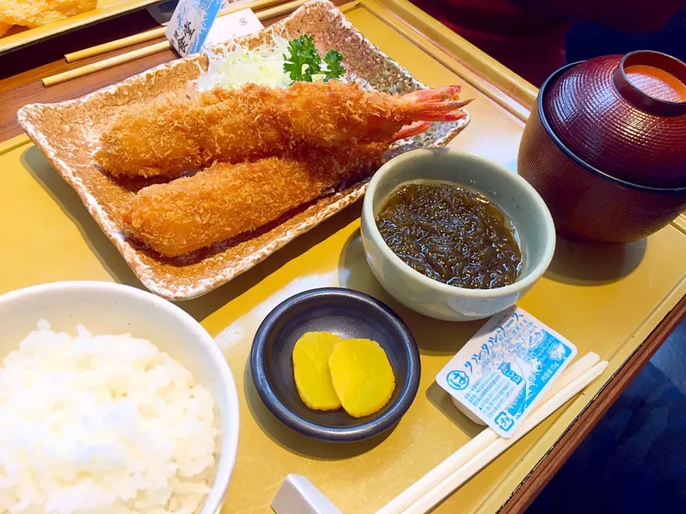 エビフライ定食|まんまるさん