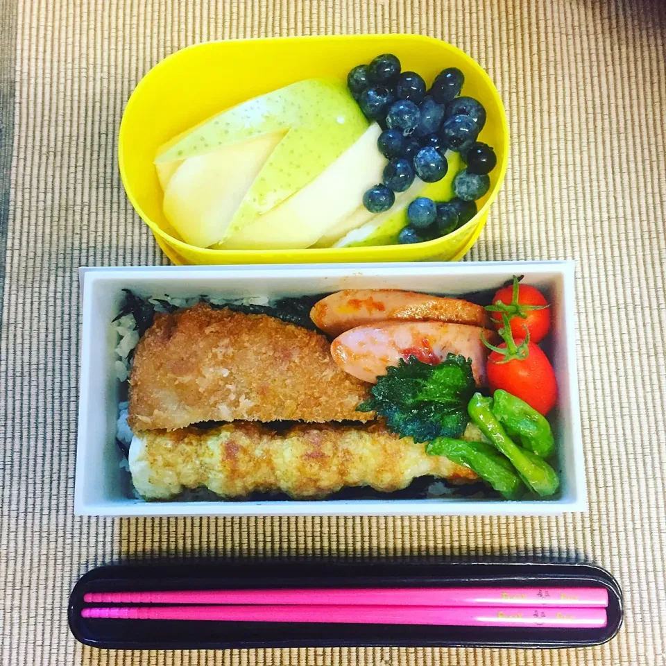 今日のお仕事お弁当🍱のり弁^ ^
海苔の下は紫蘇ひじき佃煮😋|RU.Farmさん