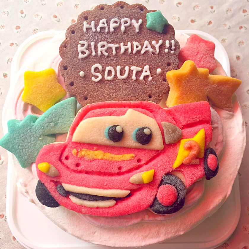 カーズバースデーケーキデコレーションケーキお誕生日ケーキケーキクッキーキャラクターキャラクターケーキキャラクタークッキーアレルギー対応 アレルギーアレルギー対応ケーキ乳製品アレルギー 乳製品不使用 卵アレルギー 卵不使用 卵乳製品不使用 国産小麦粉使用 サント