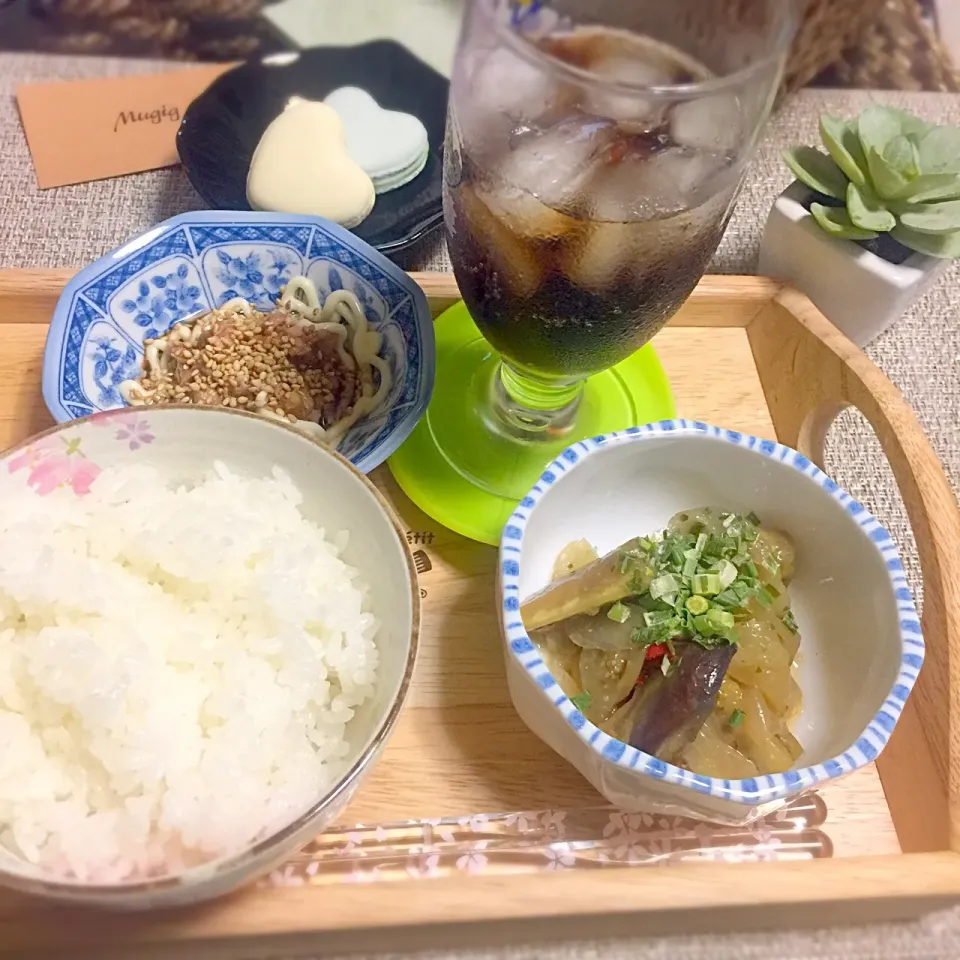 Snapdishの料理写真:茄子のピリ辛味噌炒め|いず⋈ + ゜さん