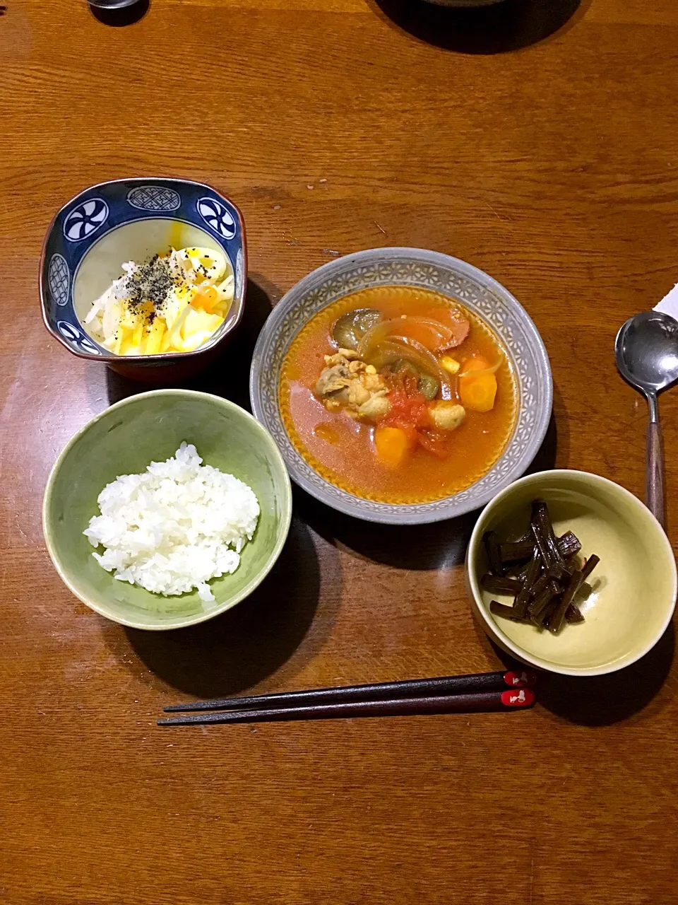 ケチャップで、ミネストローネ風に😜|Mami Otsukaさん