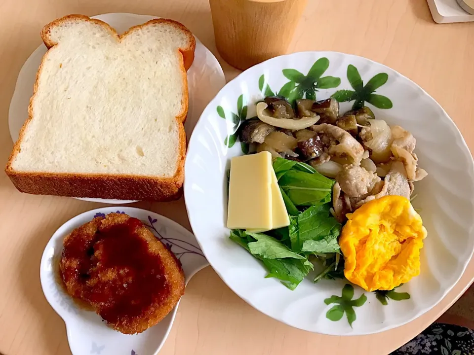 8月13日朝食兼昼食|ばぁさんさん