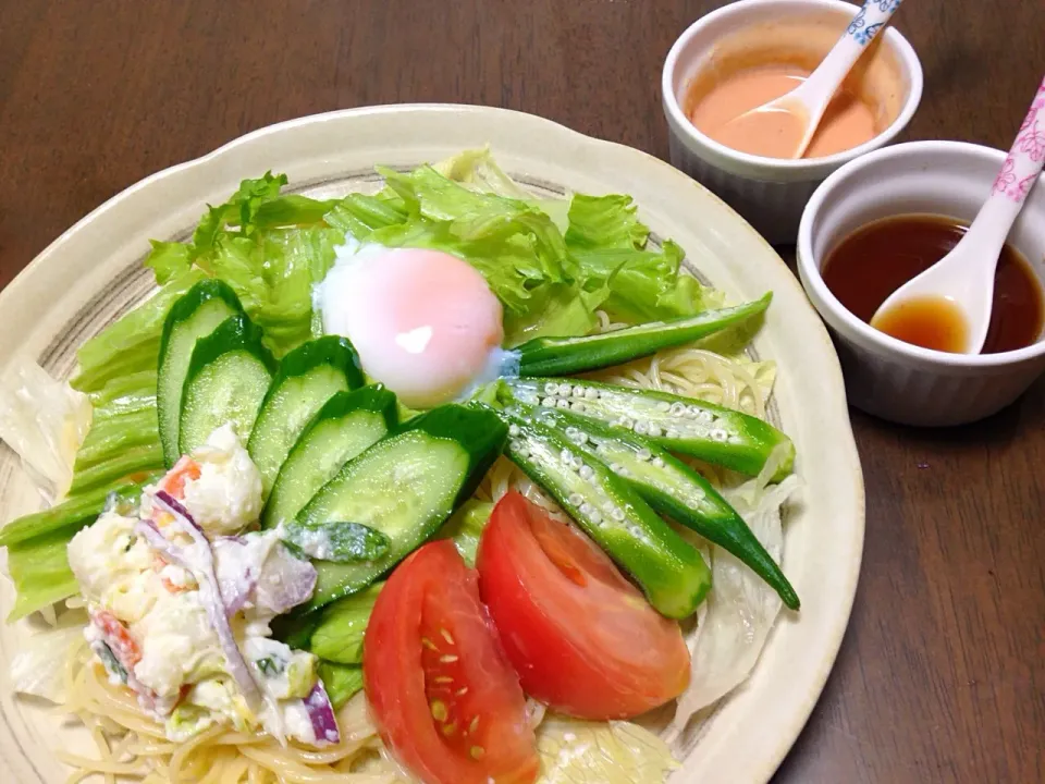 サラ☆スパ サウザンとショウガ醤油で まろやかさっぱり味に…|たんぽぽさん