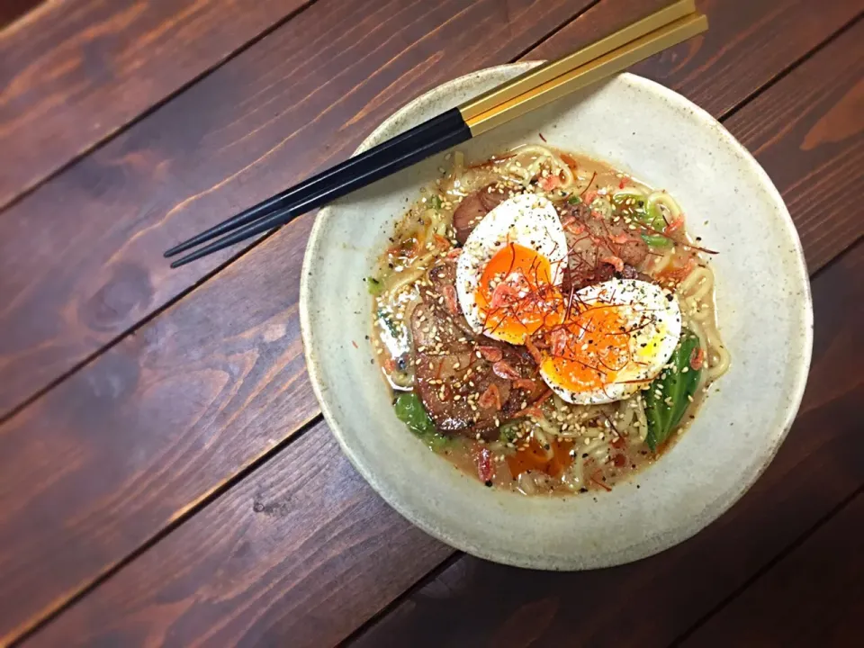 濃厚豚骨醤油ラーメン🍜|welcomeizumiさん