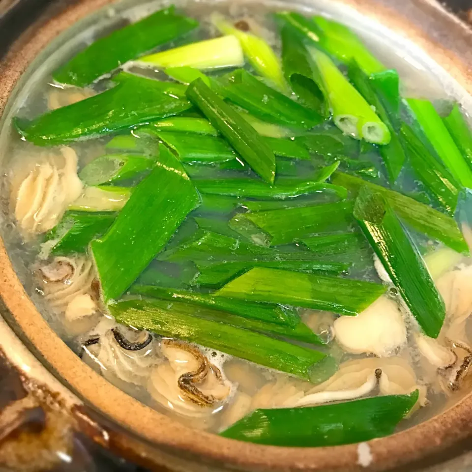 牡蠣のネギ生姜鍋😋🍲お出汁が最高〜‼️|HALさん