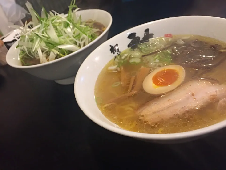 塩ラーメン&ネギ塩ラーメン|あやさん