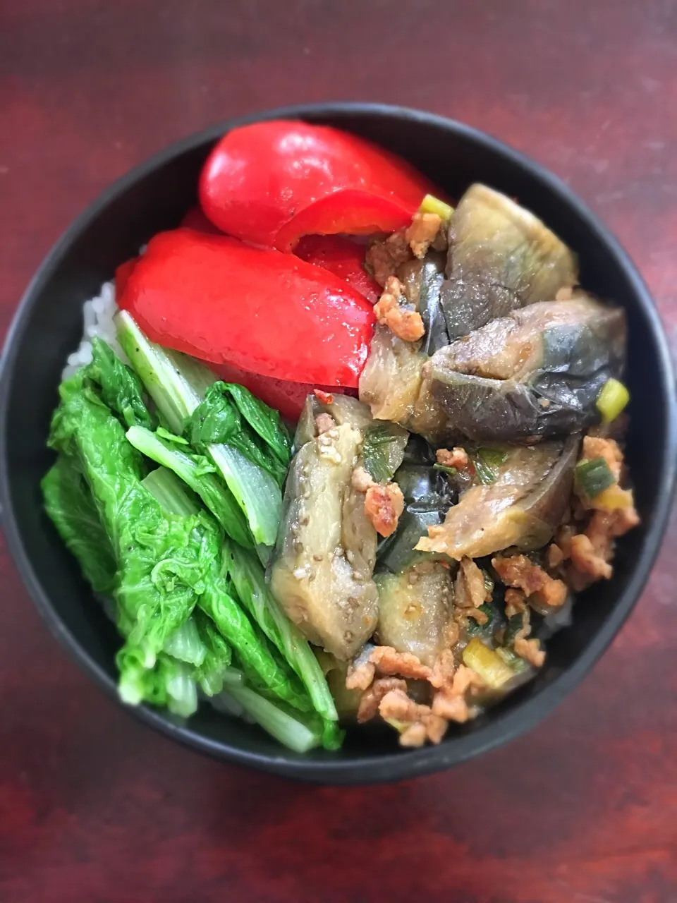 茄子、大豆ミート、パプリカ、べか菜#vegetable #vegan #vegan #夏野菜 #お弁当 #lunch #マリネ|aiさん