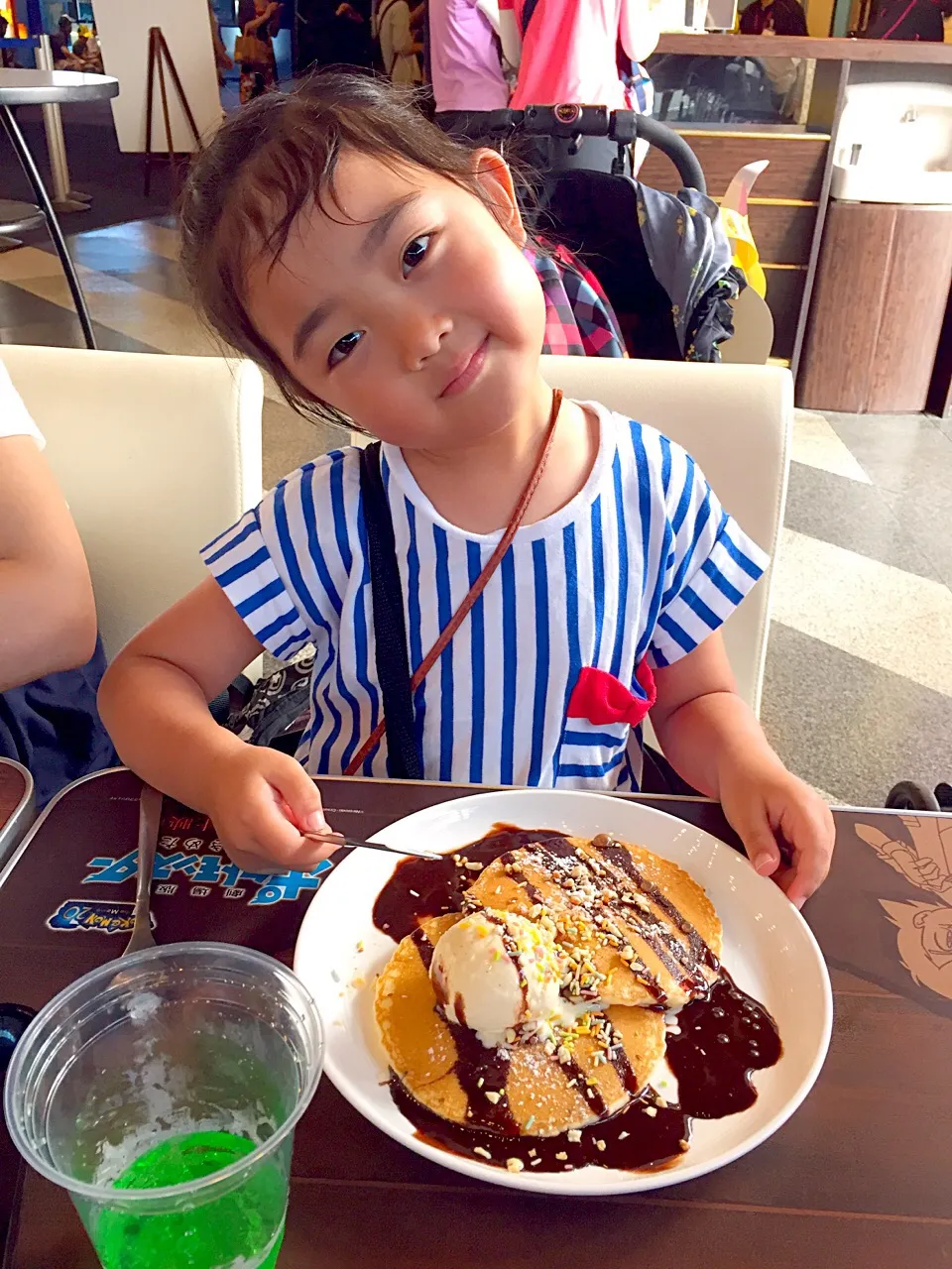 6歳の誕生日に『サトシとピカチュウのキミにきめたカフェ』でチョコパンケーキでお祝い🎊🎂🎉|NOMU'S キッチン🍳さん