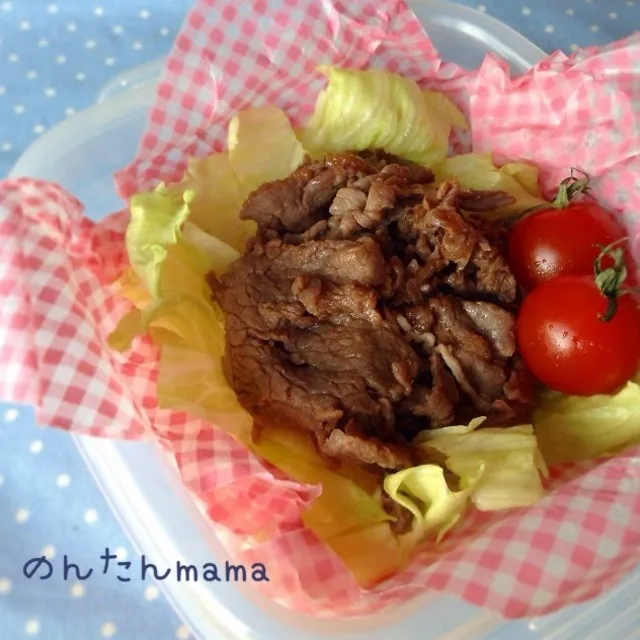 Snapdishの料理写真:のんたんママさんの【牛こま肉 de 超簡単　お弁当に】牛肉の甘辛焼き♪ #レシピブログ #RecipeBlog|レシピブログさん