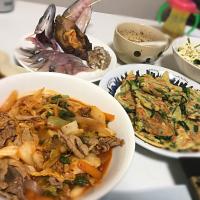韓国料理とお刺身♬