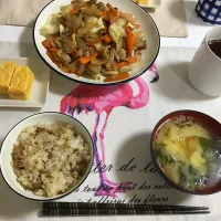 Snapdishの料理写真:冷蔵庫の残り物の寄せ合わせ|たきこみさん