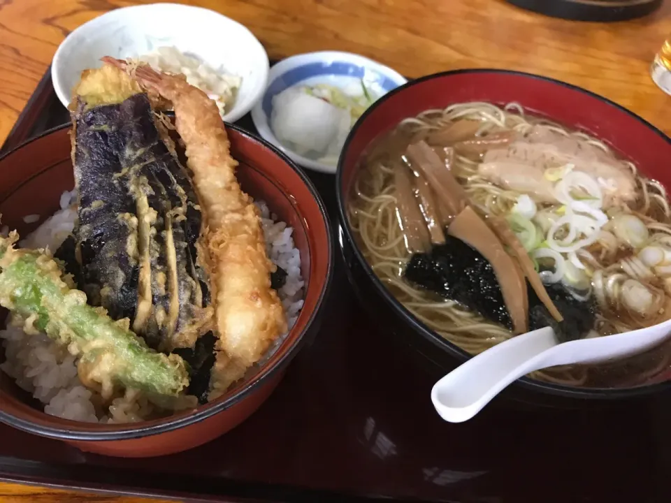 天丼セット（ラーメン）|まさとさん