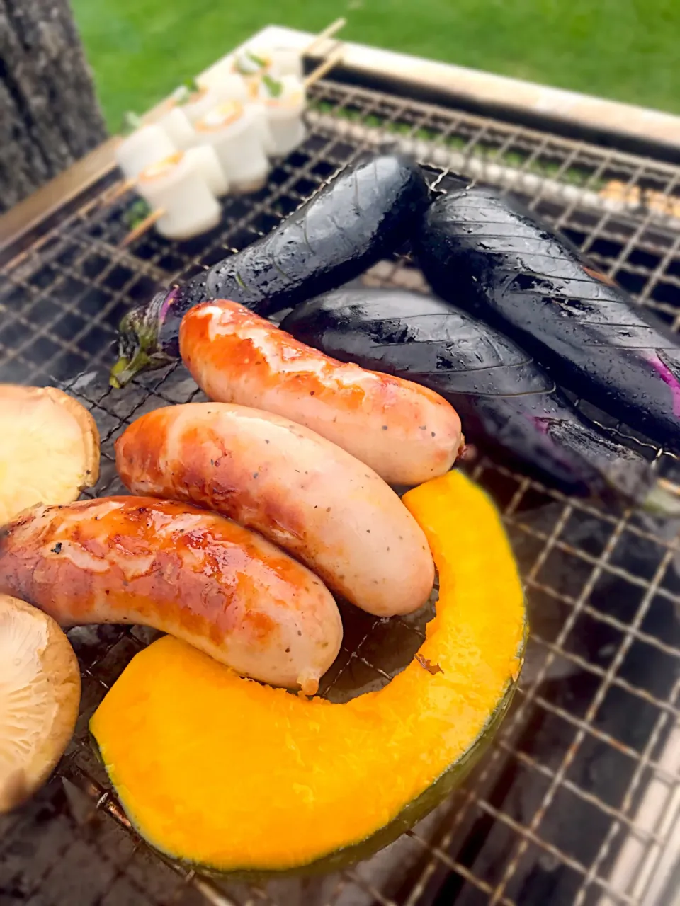 BBQ！野菜をオリーブオイルに少し漬けてから焼くとしっとりして美味しいよ！|Tomyさん