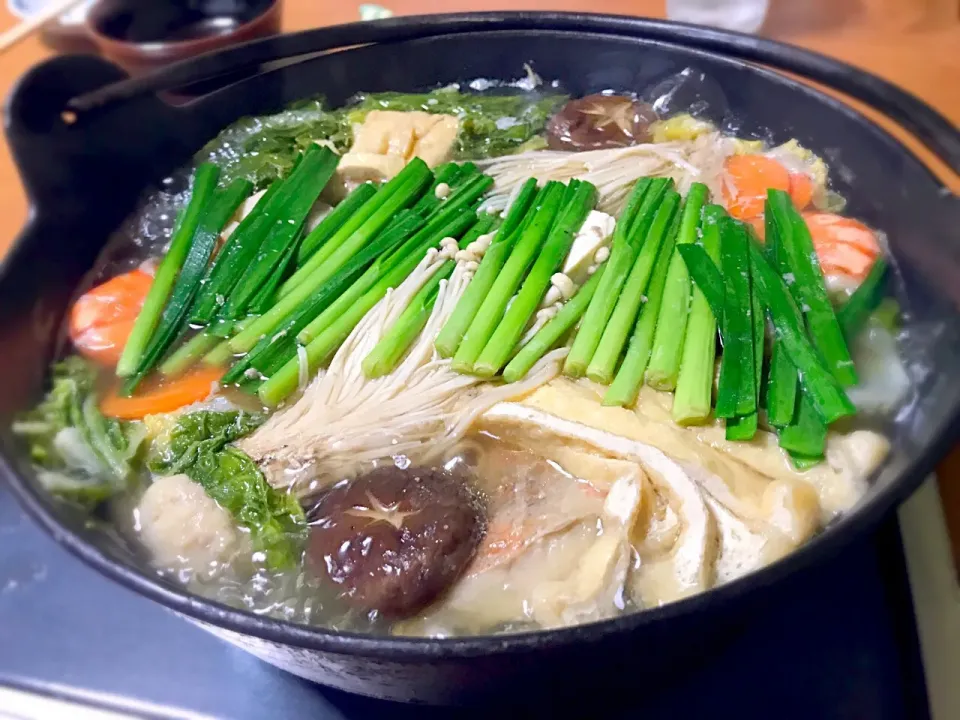 夏にちゃんこ鍋🍲〜〜|えいぽんさん