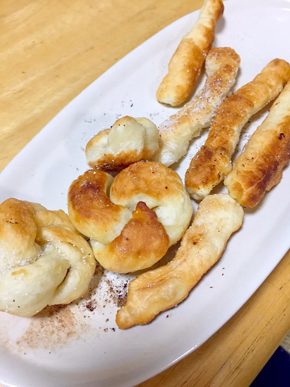 失敗おまんじゅう生地からのシナモンドーナツ🍩|ミカさん