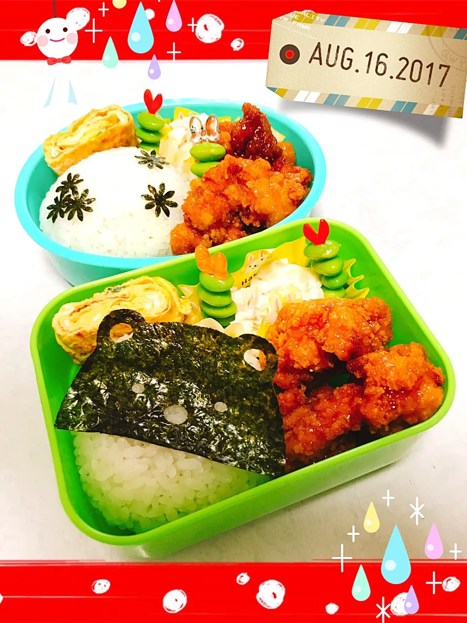 2017/8/16  #夏休みお弁当|もっさんさん