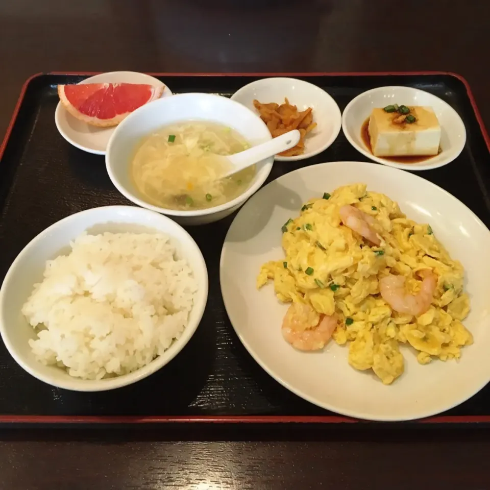 中華ランチ 卵とエビの塩炒め|美也子さん