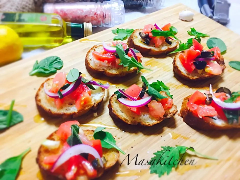 Snapdishの料理写真:bruschetta|Masakiさん