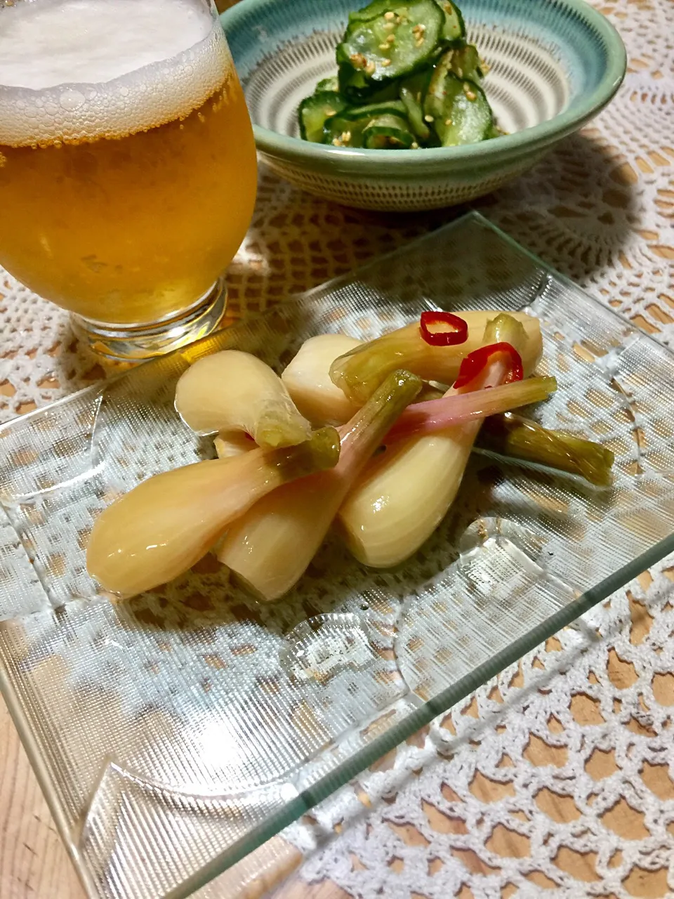 初めて漬けた”らっきょう”恐る恐る試食
カリッと美味しい🙆🏻))|keikoさん